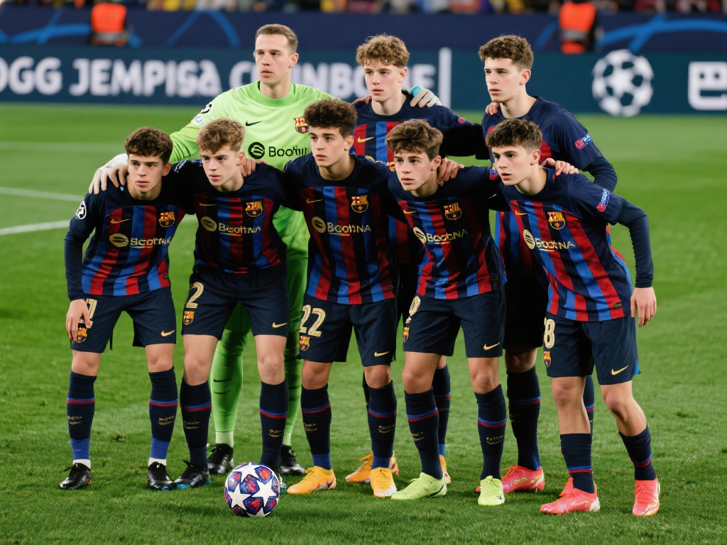 巴萨U19欧冠夺魁，青年队三冠王为一线队树榜样